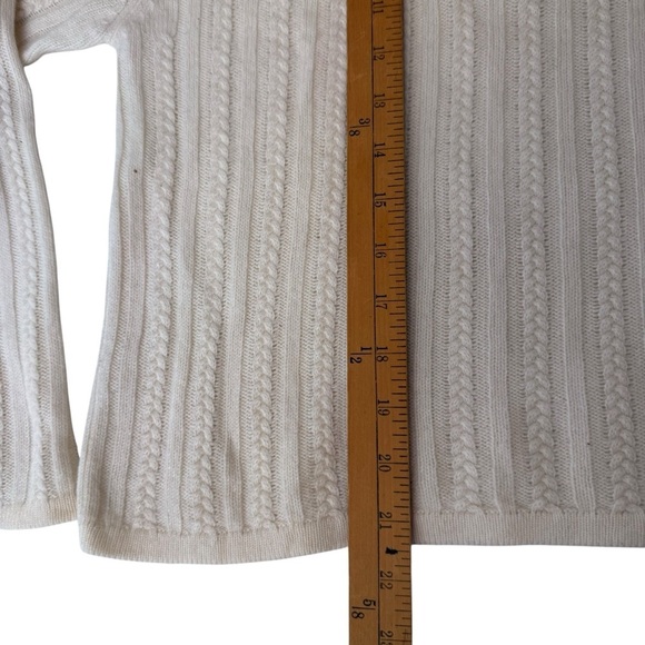 Forte’ Prive Cream Cashmere Pull On Cardigan SzL - Picture 5 of 6